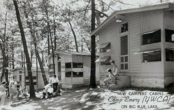 Camp Emery YWCA - Old Postcard View